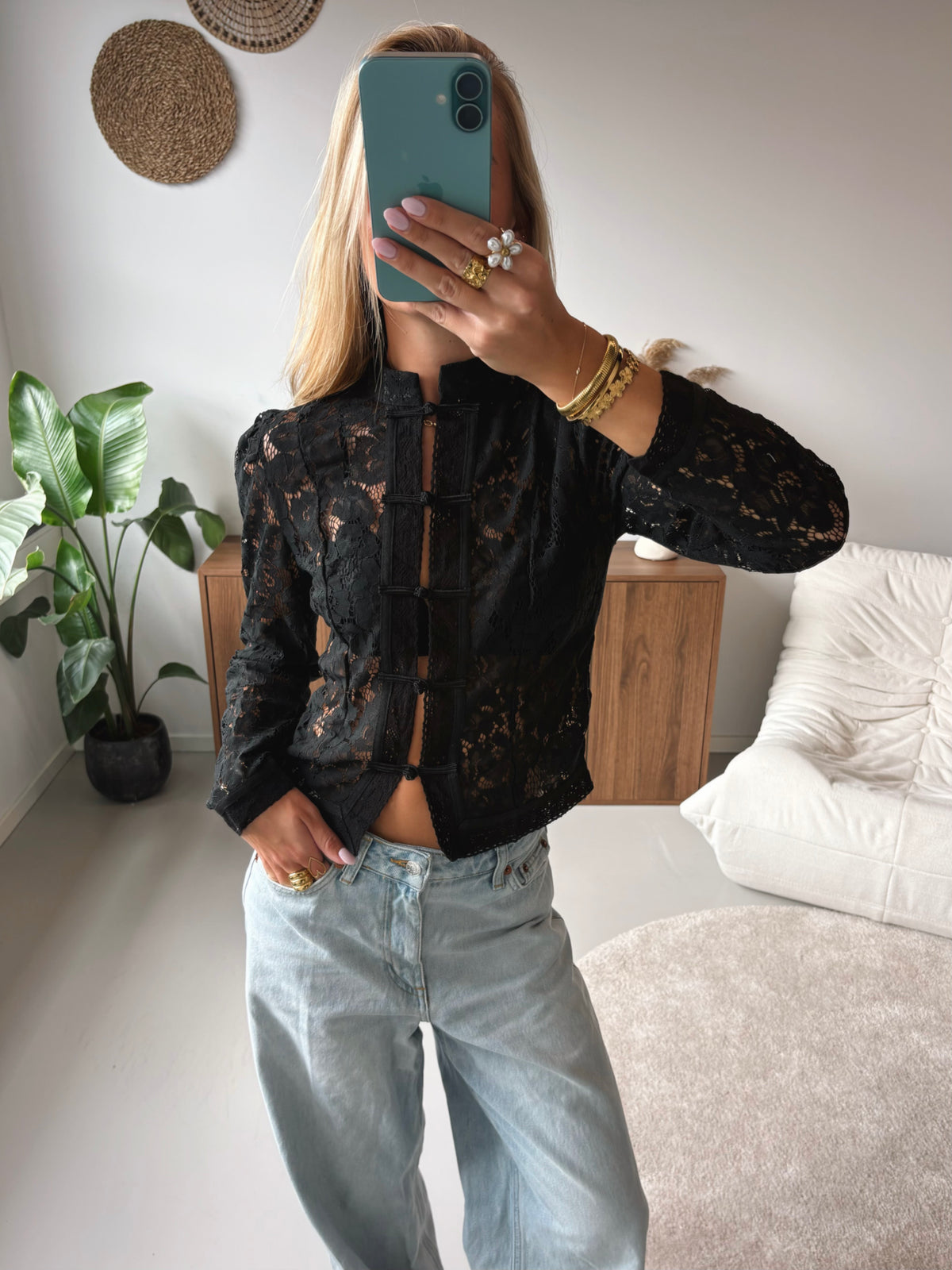 Lace Dream Blouse - Black