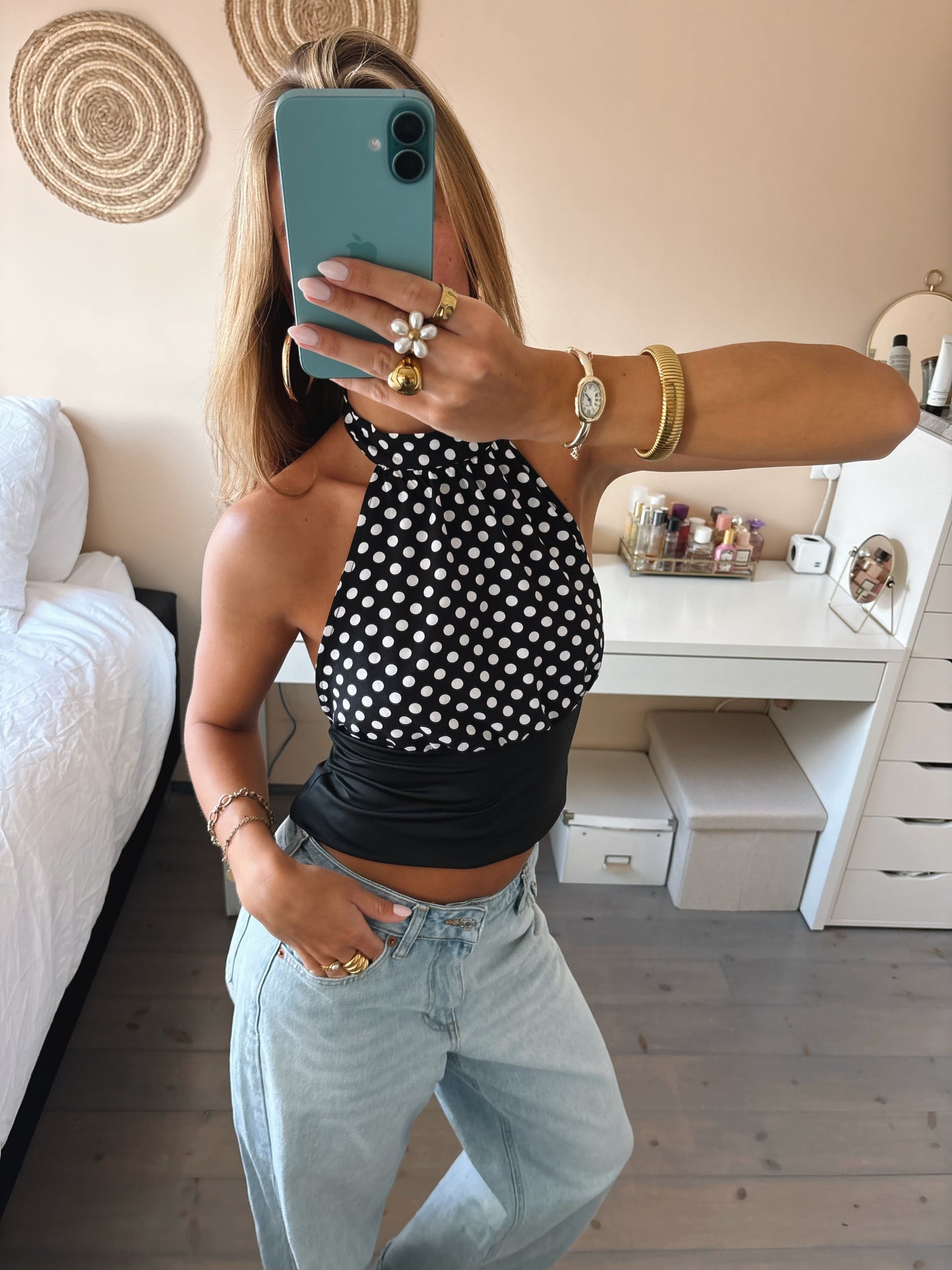 Polka Dot Halter Top