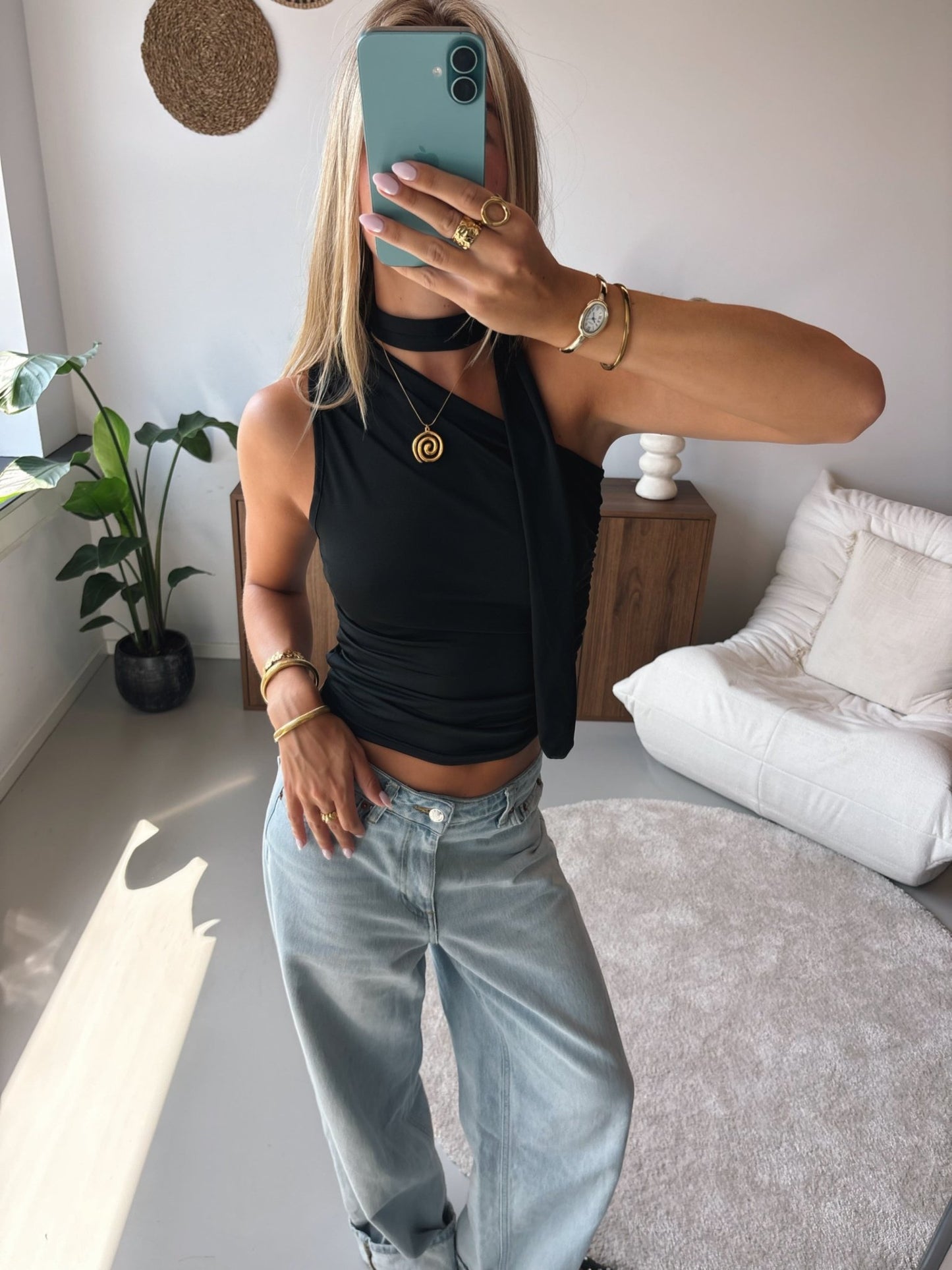 Asymmetric Scarf Top - MOOS the Label