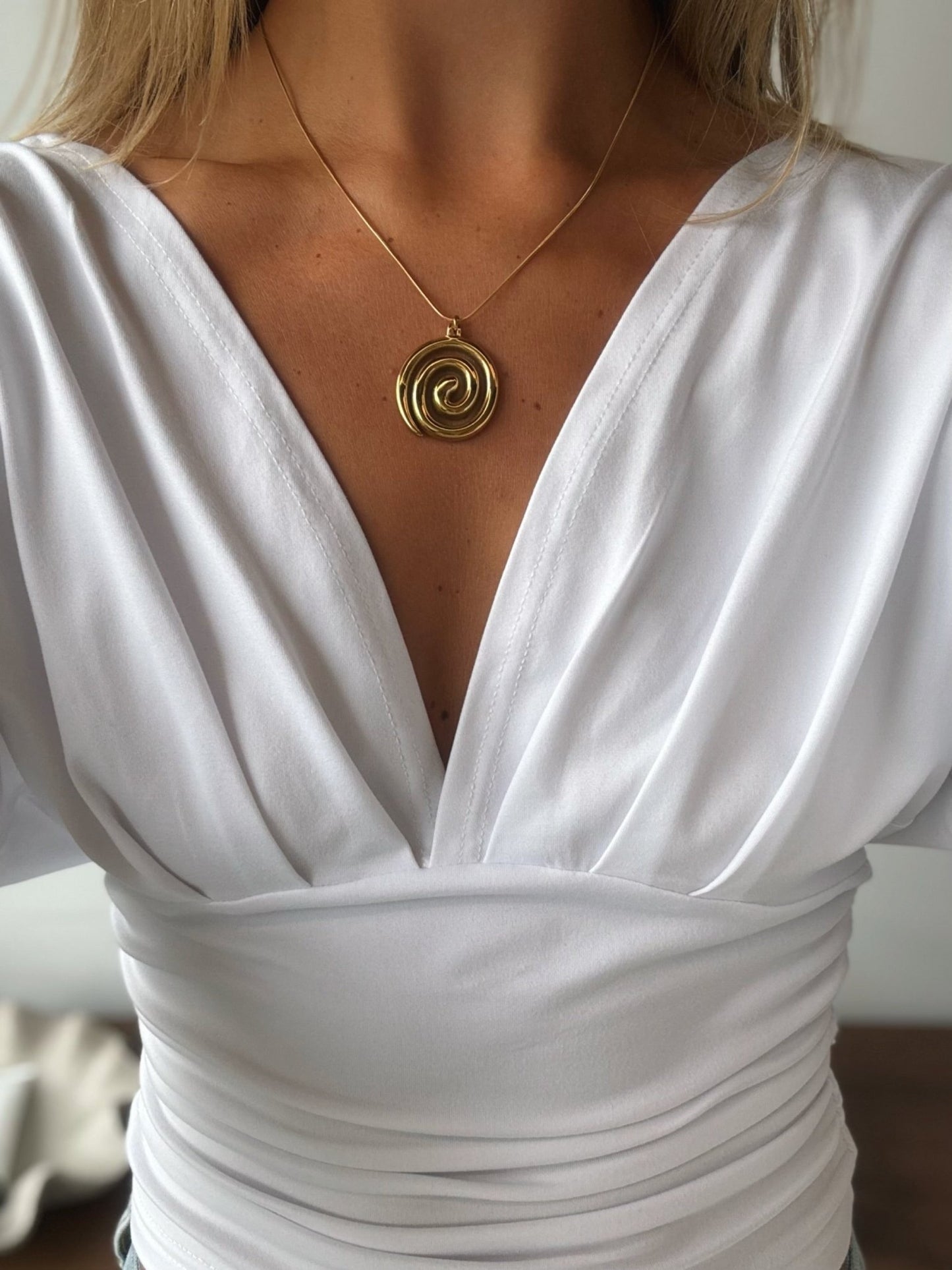 Spiral Gold Necklace - MOOS the Label
