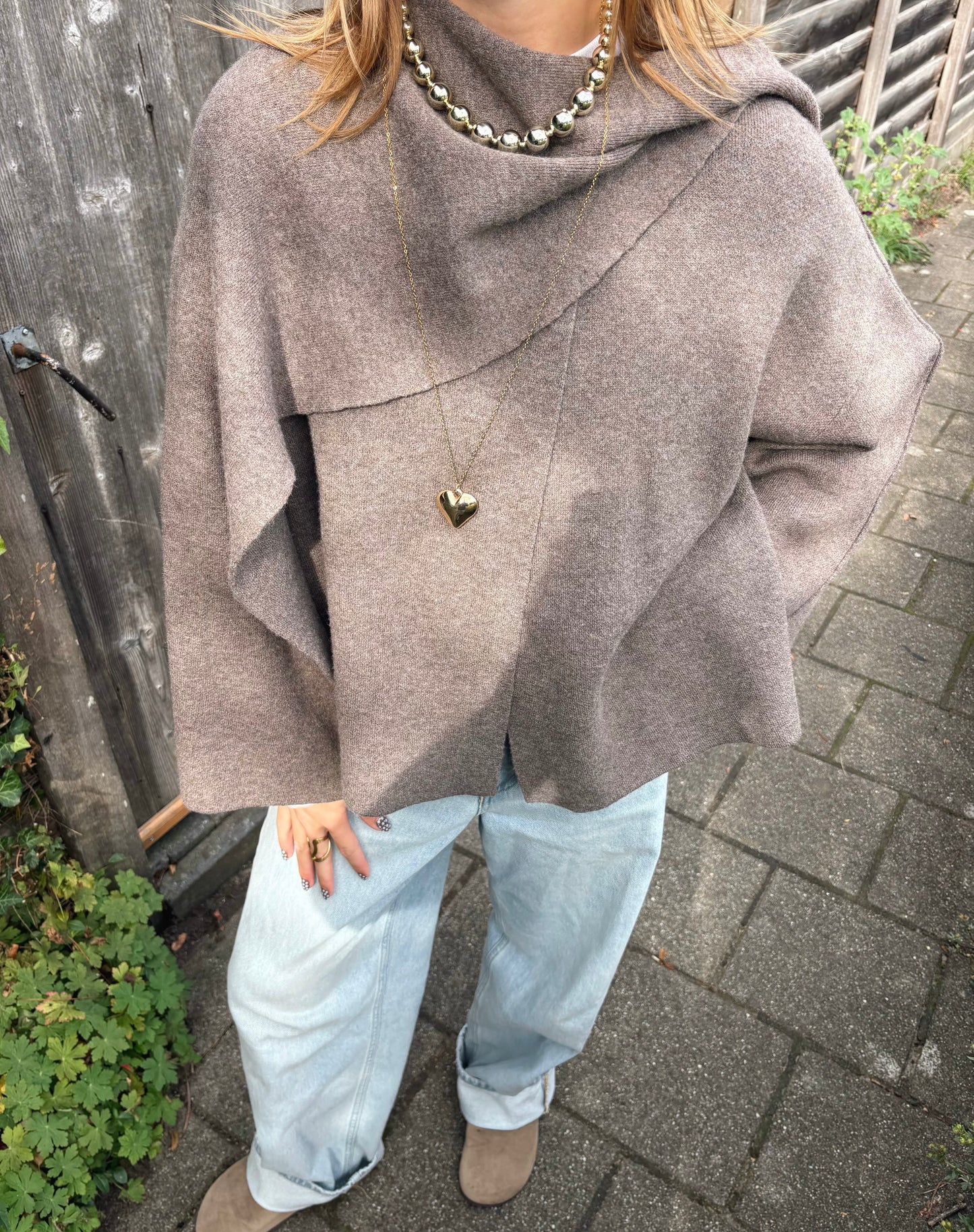Draped Poncho Cape