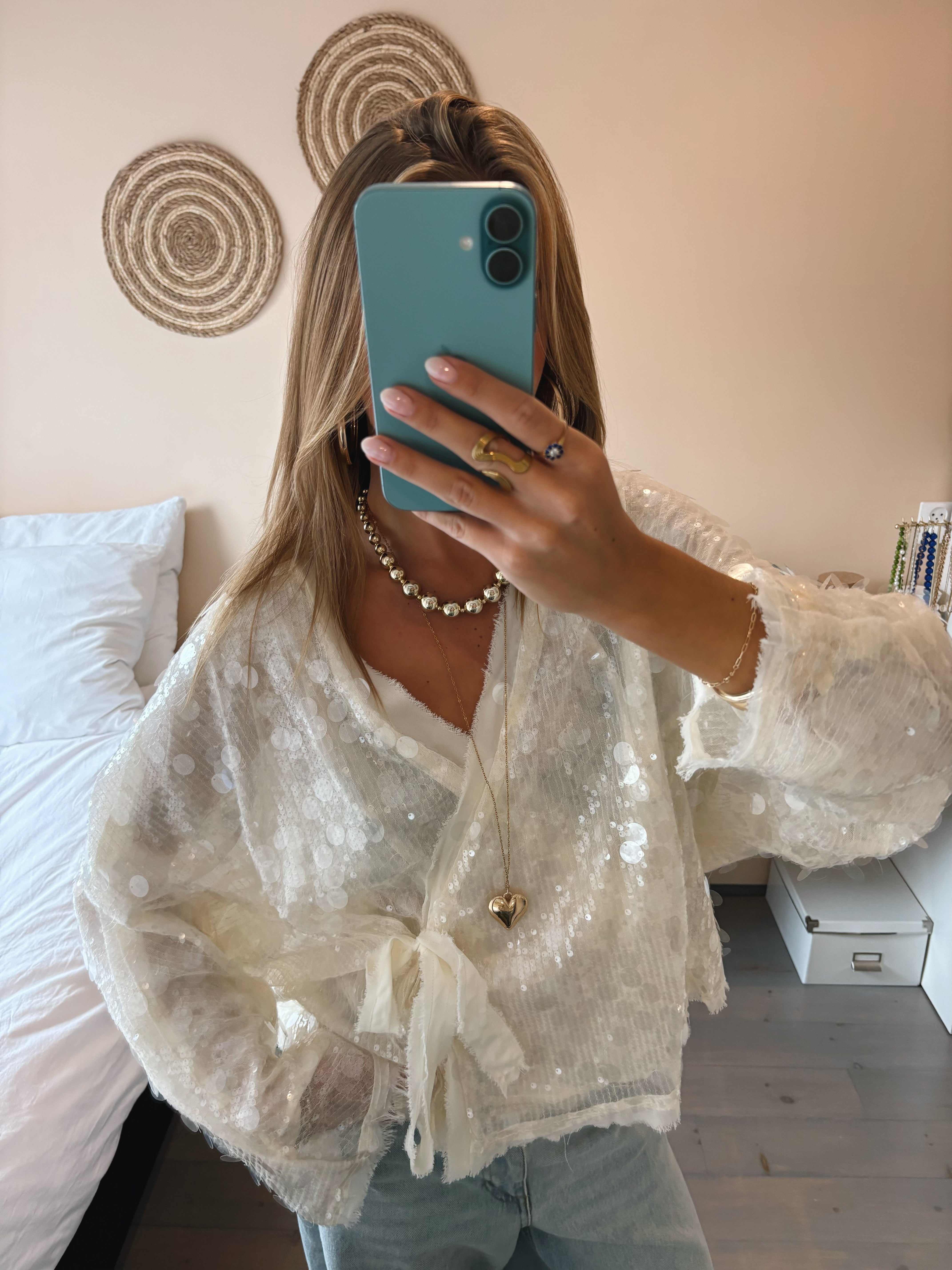 Shimmer Kimono Blouse