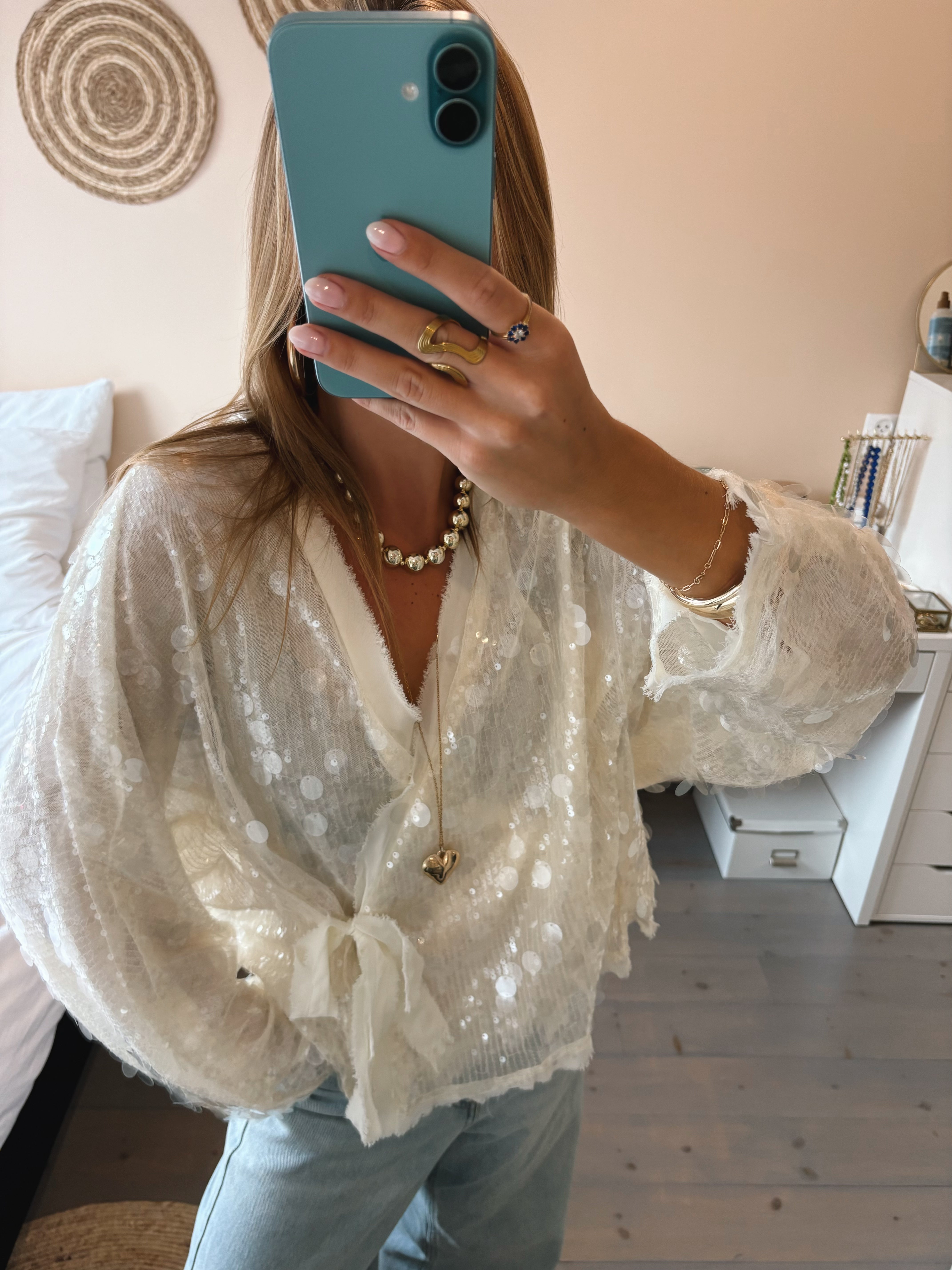Shimmer Kimono Blouse