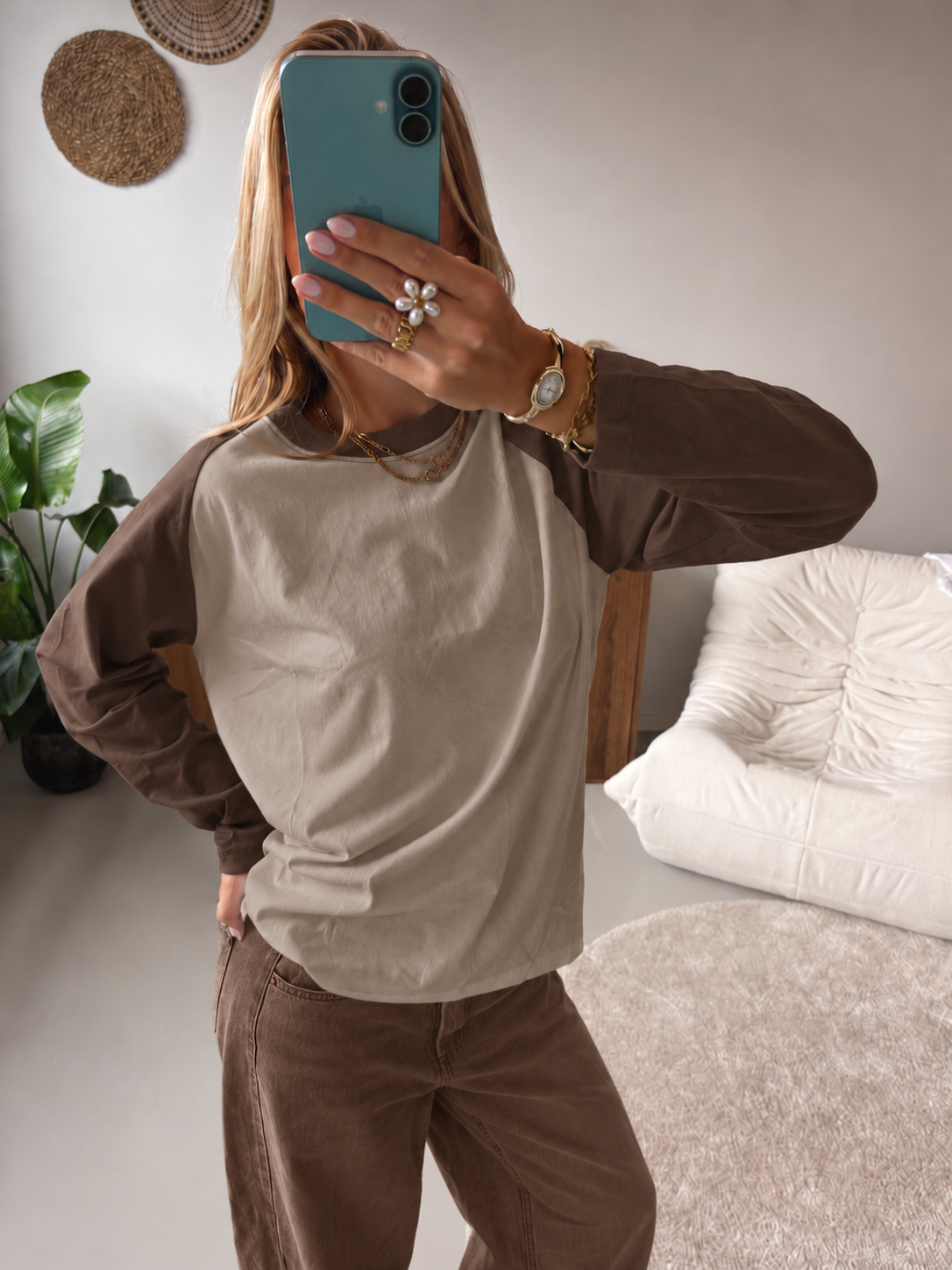 Raglan Top - Coffee
