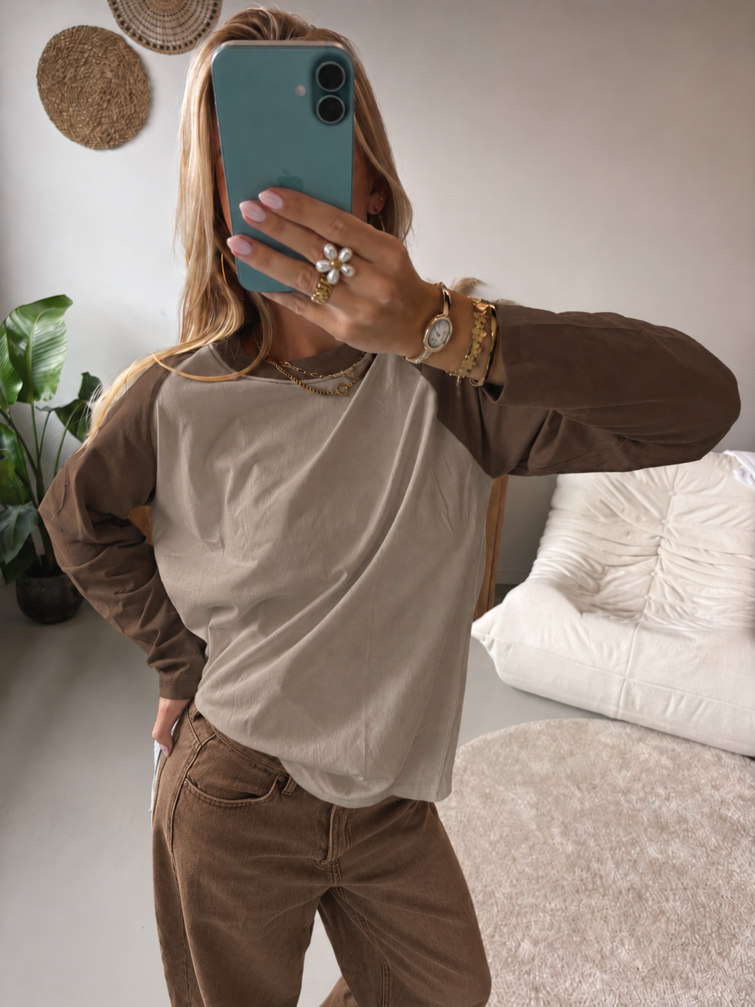 Raglan Top - Coffee