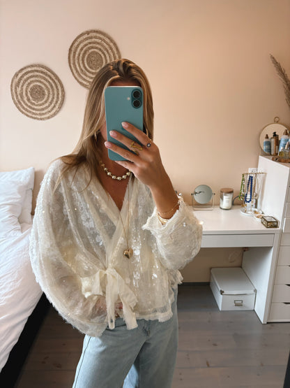 Shimmer Kimono Blouse