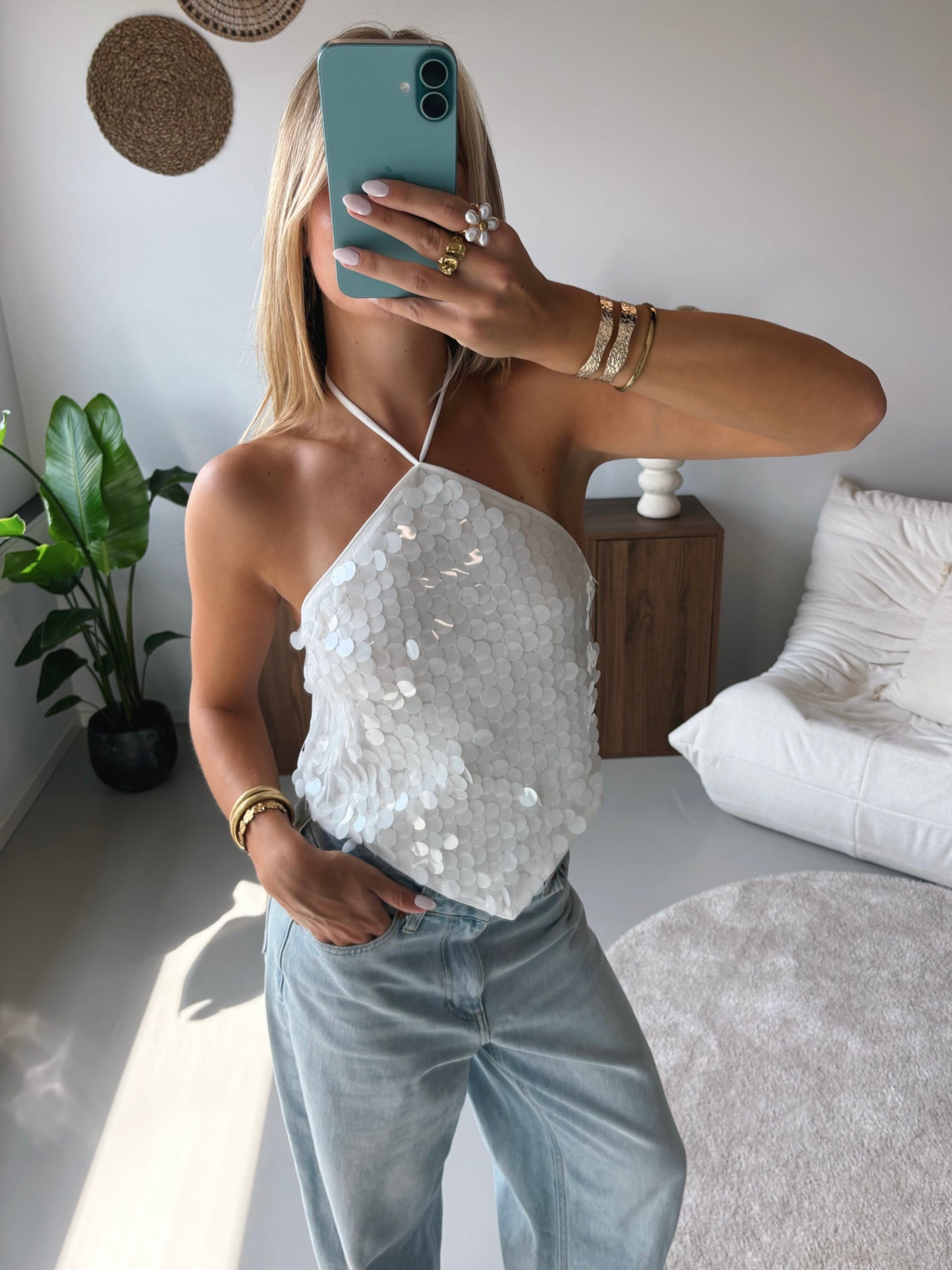 Shimmer Halter Top