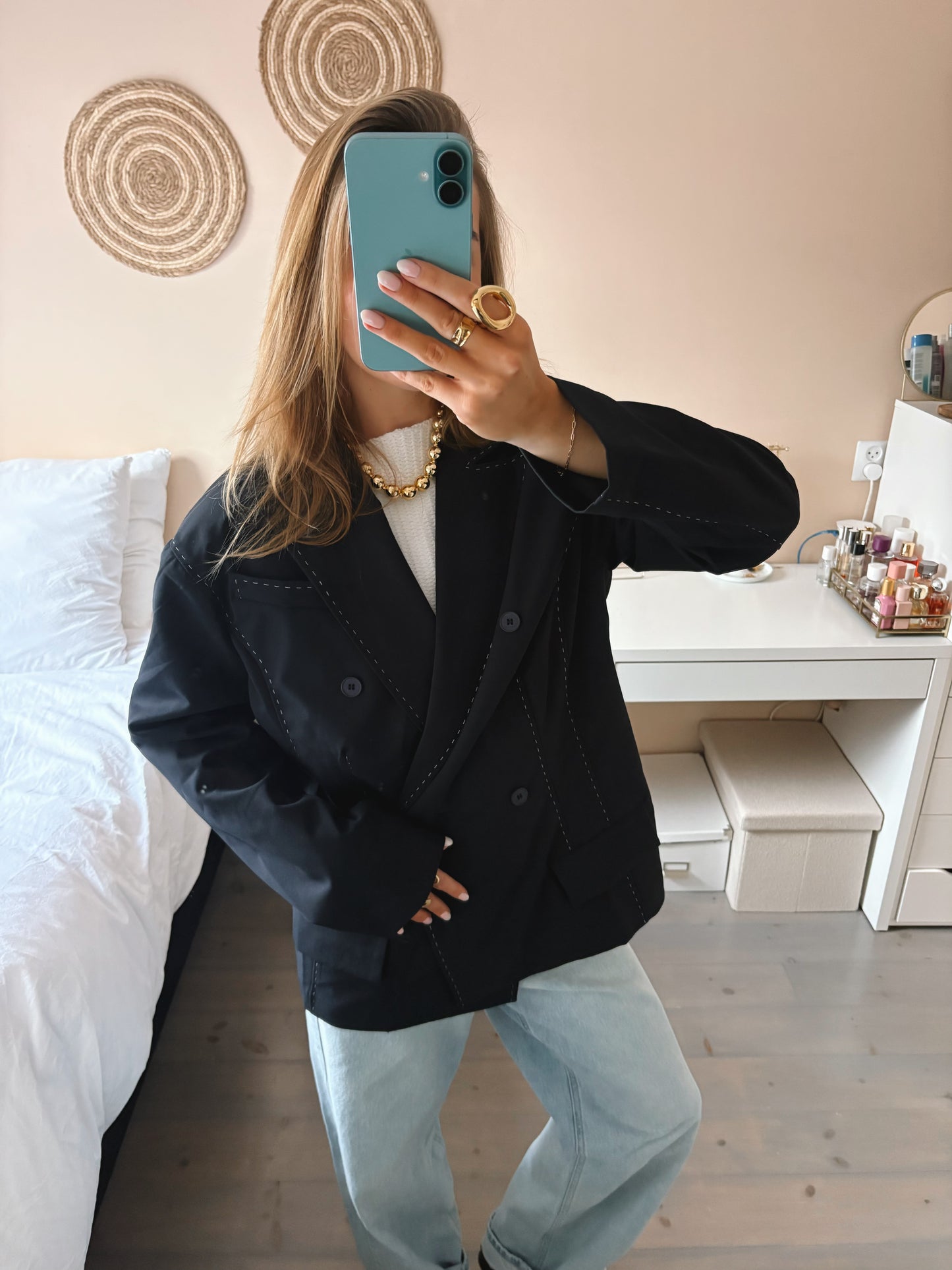 Oversized Stitch Blazer