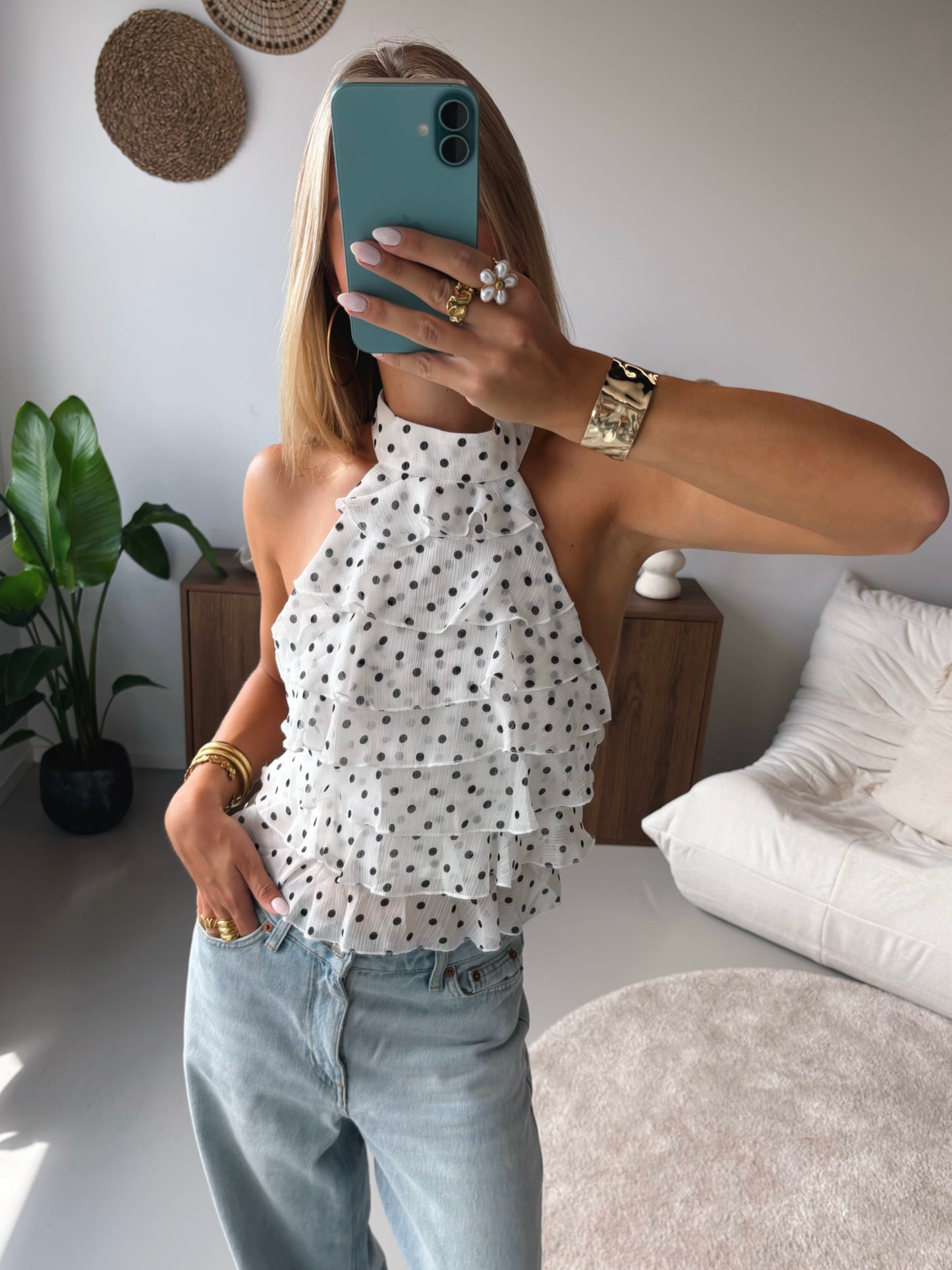 Ruffle Halter Top