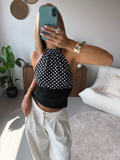 Polka Dot Halter Top