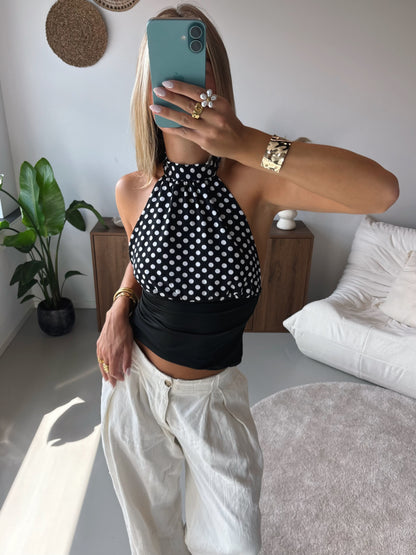 Polka Dot Halter Top