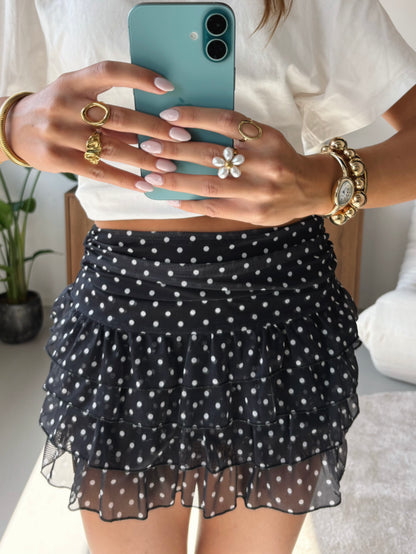 Falda pantalón de lunares