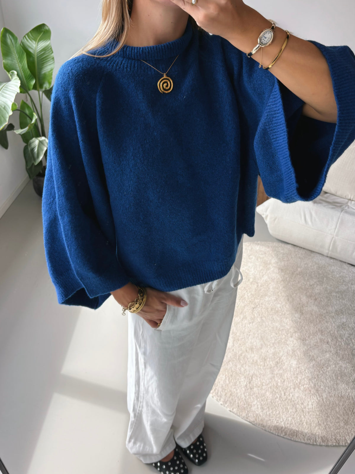 Maille manches fluides
