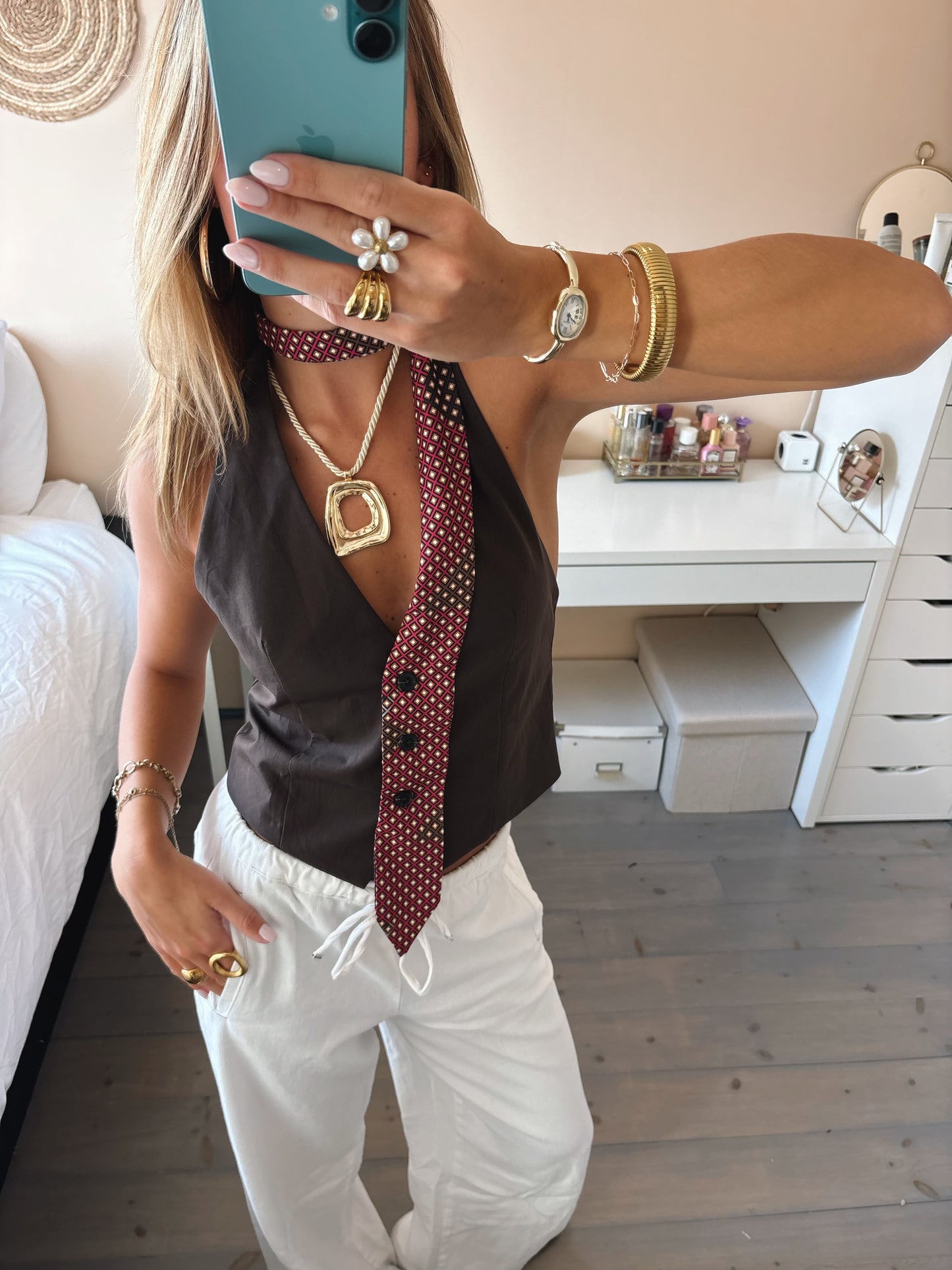 Statement Tie Gilet