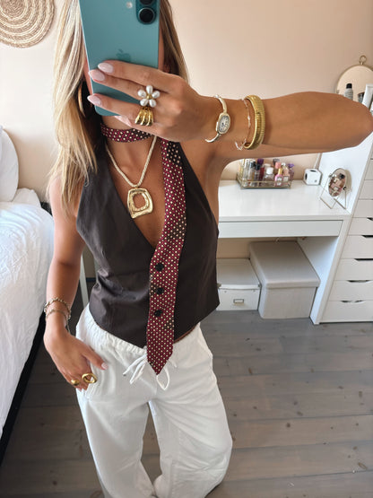 Statement Tie Gilet
