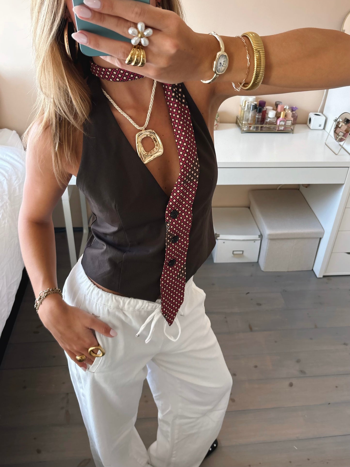Statement Tie Gilet