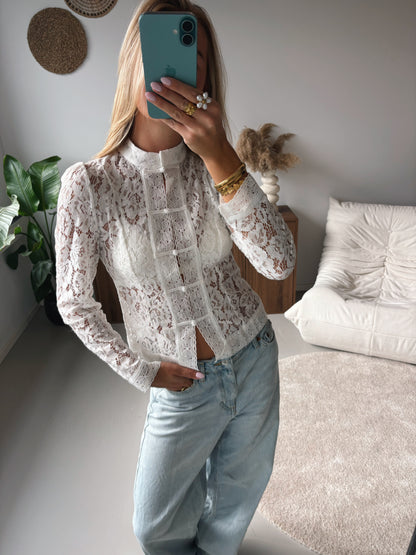 Lace Dream Blouse - White