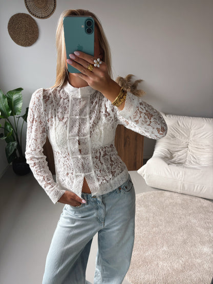 Lace Dream Blouse - White