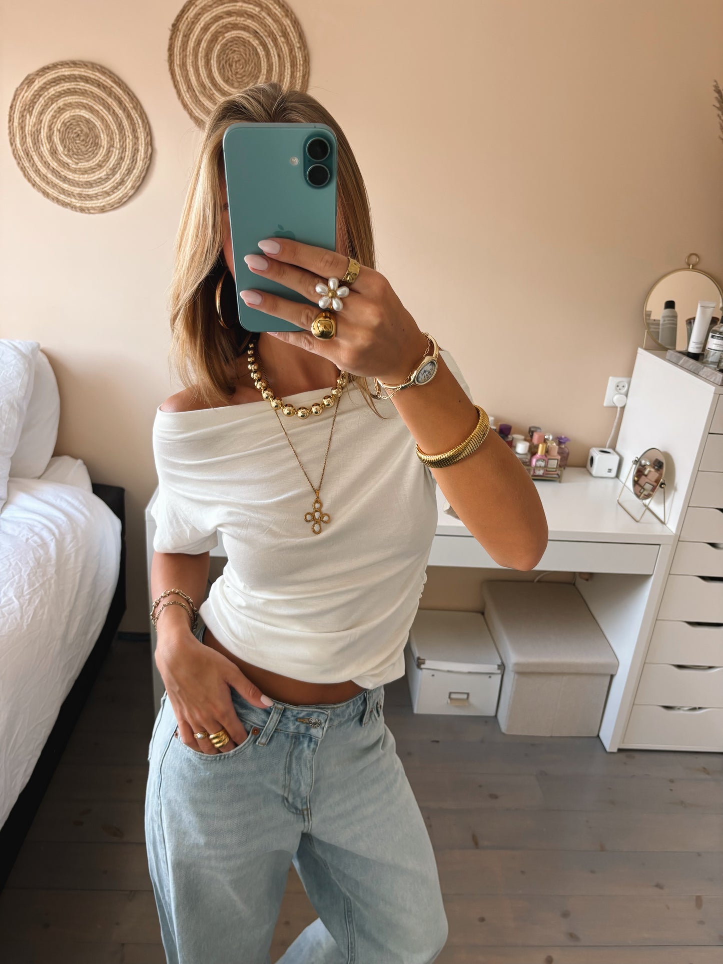 Soft Drape Off-Shoulder Top