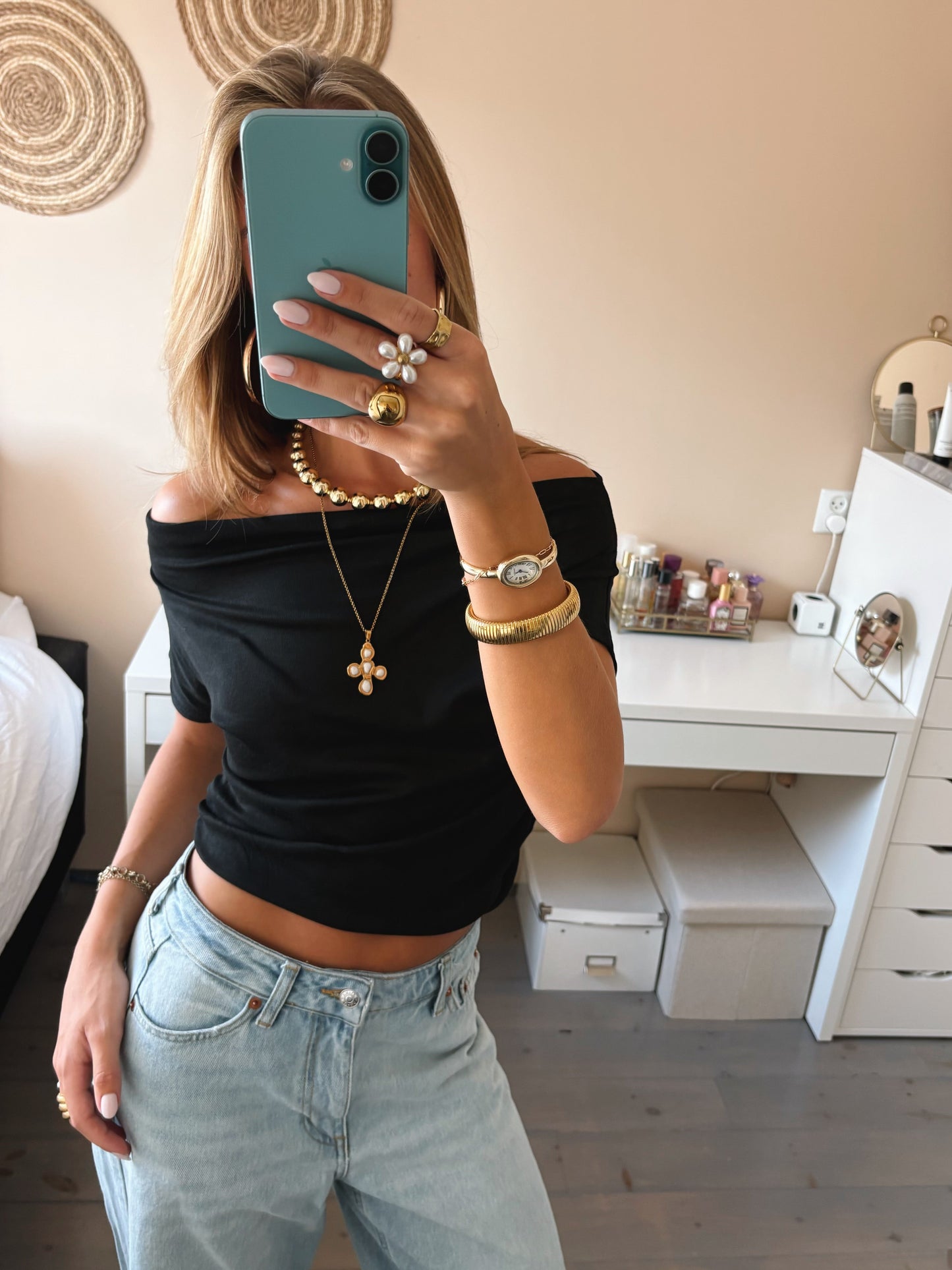 Soft Drape Off-Shoulder Top