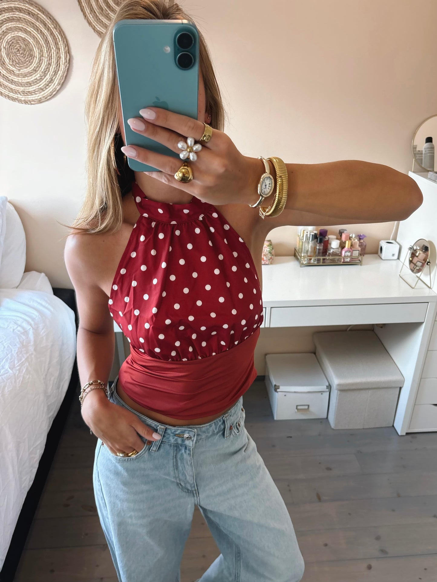 Polka Dot Halter Top