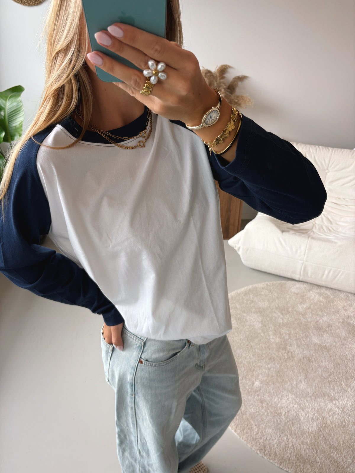 Raglan Top - Blue