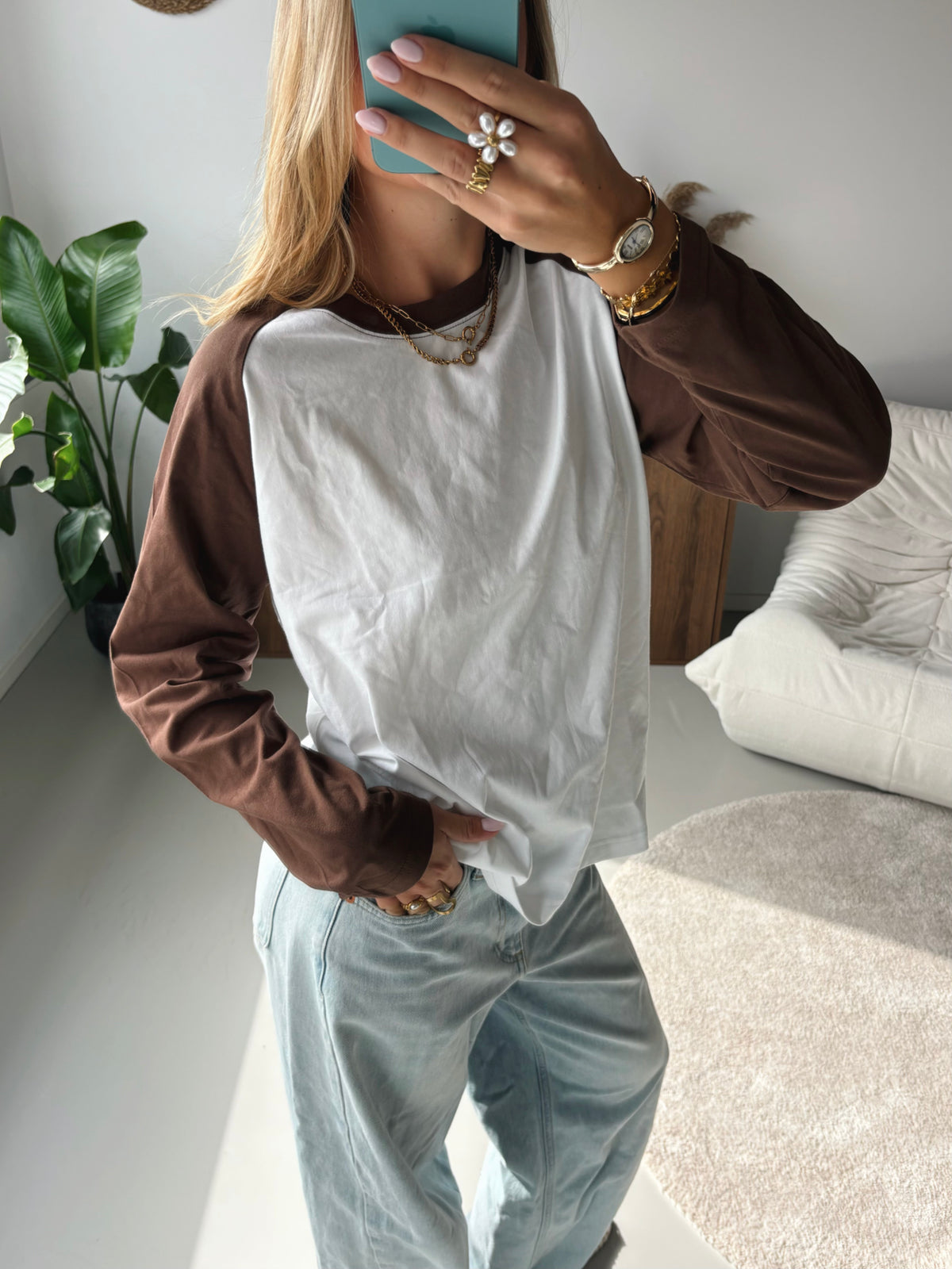 Raglan Top - Brown