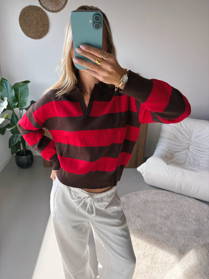 Striped Knit - Red