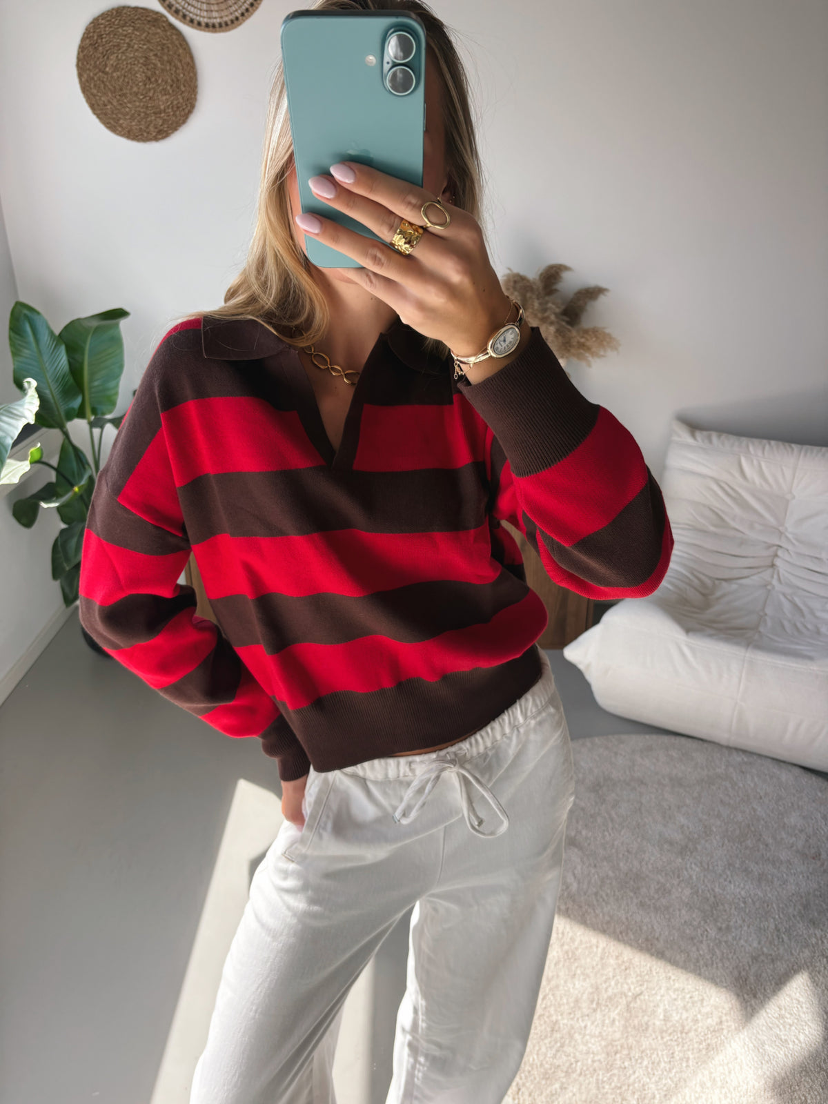 Striped Knit - Red