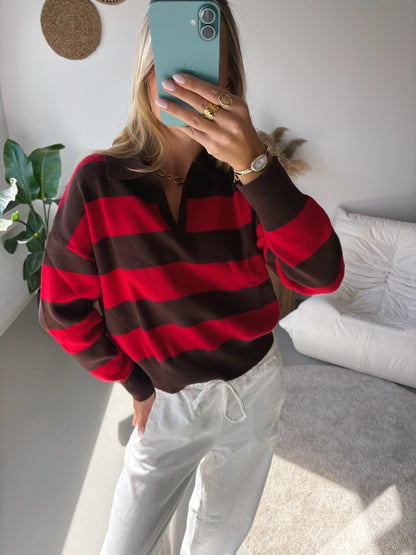 Striped Knit - Red