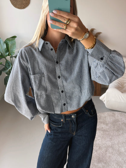 Balloon Fit Blouse - Blue