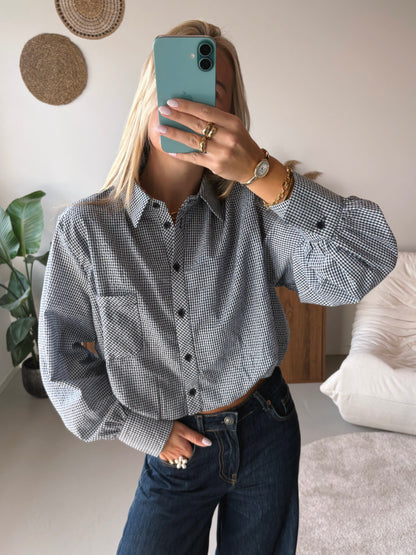 Balloon Fit Blouse - Blue