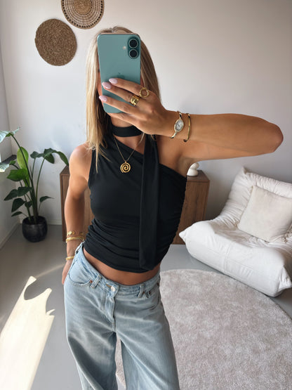 Asymmetric Scarf Top
