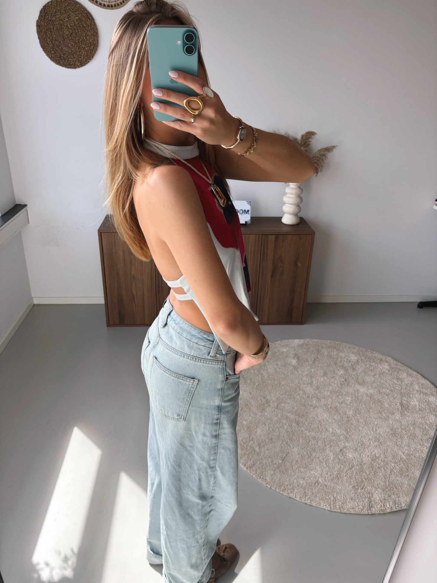 Printed Halter Top