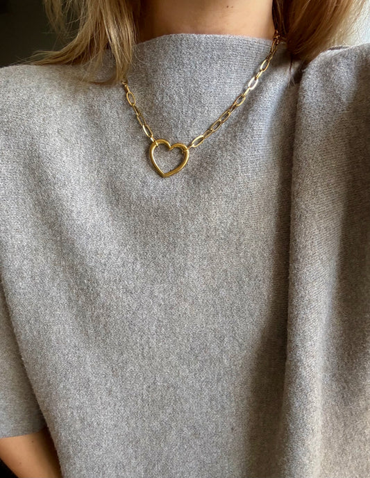 Open Heart Necklace