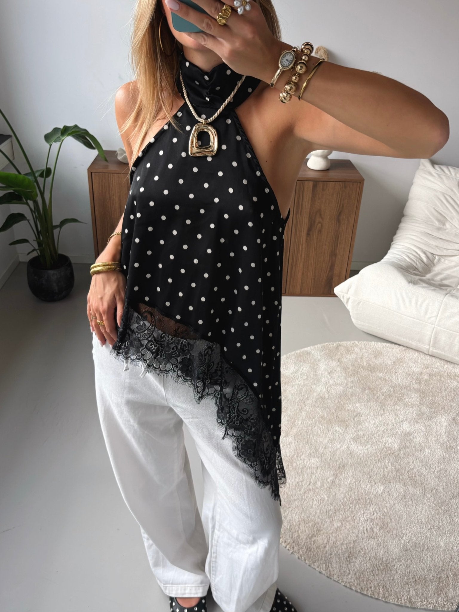 Asymmetric Lace Top - MOOS the Label