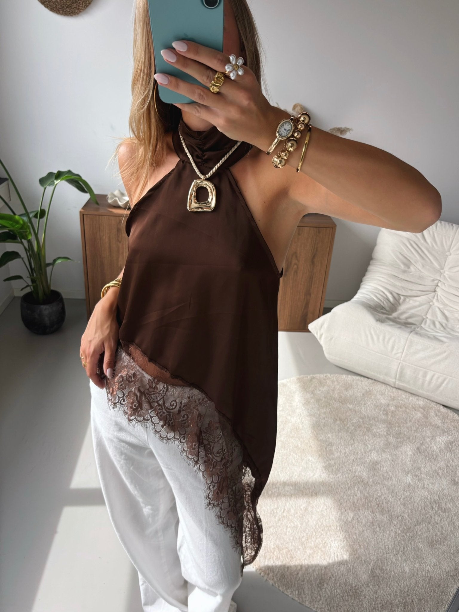 Asymmetric Lace Top - MOOS the Label