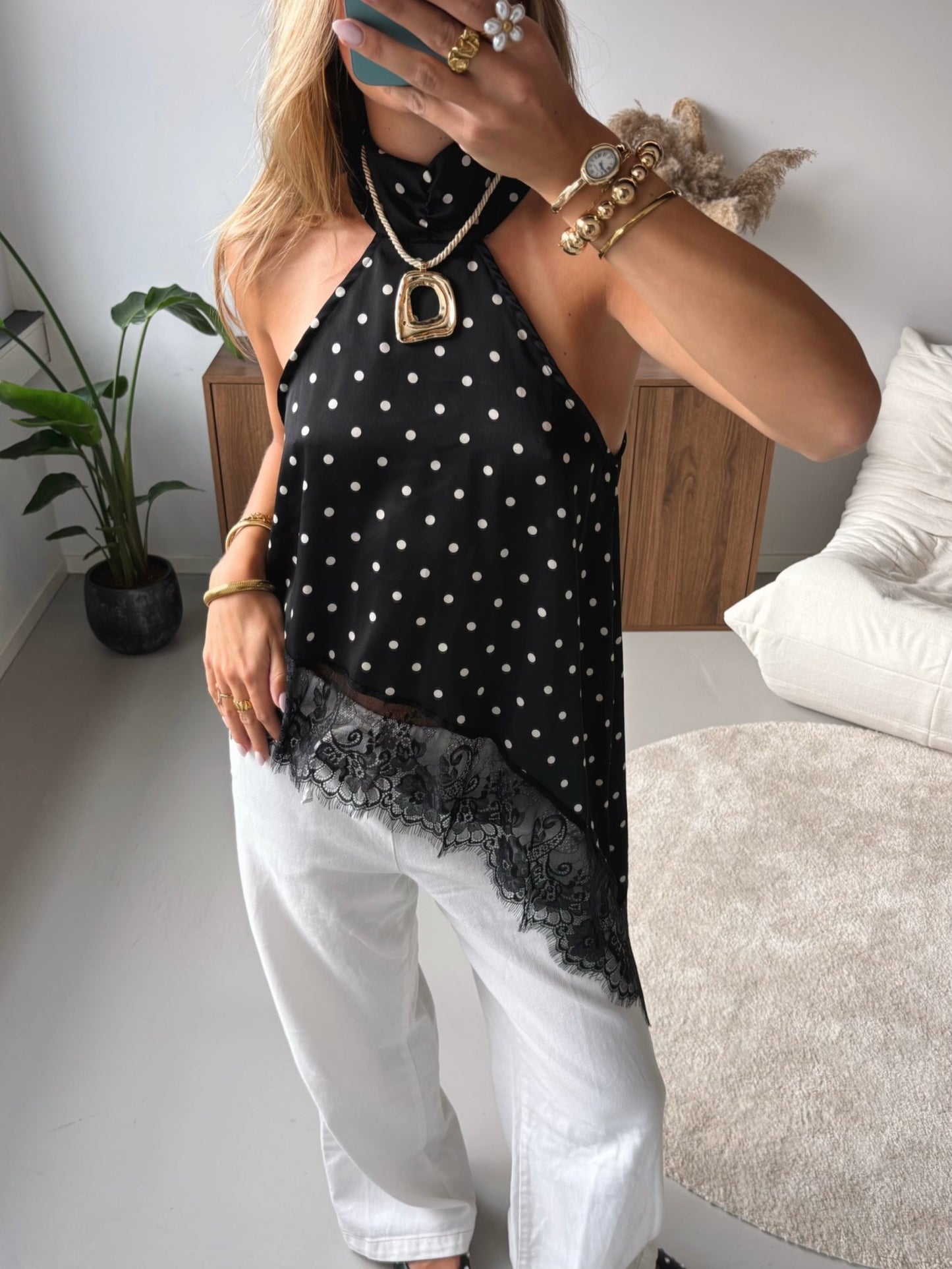 Asymmetric Lace Top - MOOS the Label