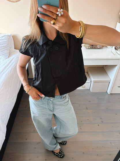 Asymmetric Wrap Blouse - MOOS The Label