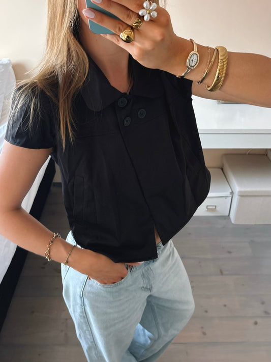 Asymmetric Wrap Blouse - MOOS The Label