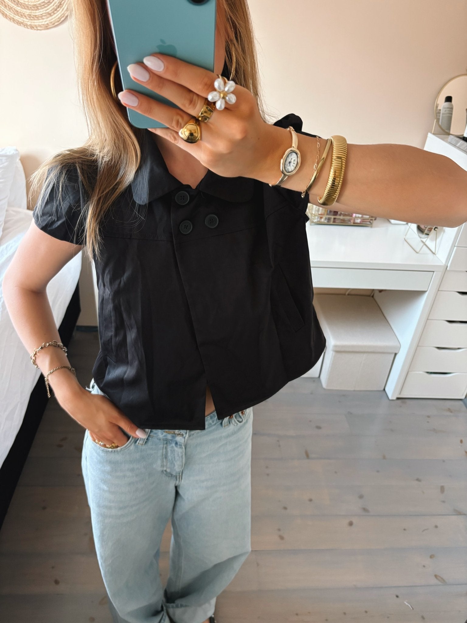 Asymmetric Wrap Blouse - MOOS The Label