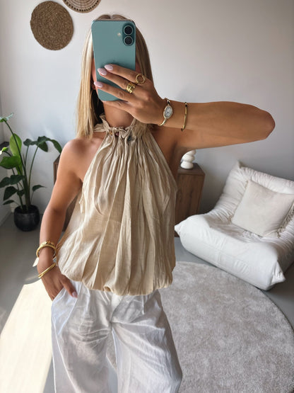Beaded Halter Top - MOOS the Label