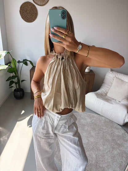 Beaded Halter Top - MOOS the Label