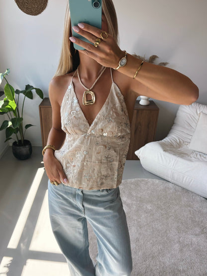 Blossom Halter Top - MOOS the Label