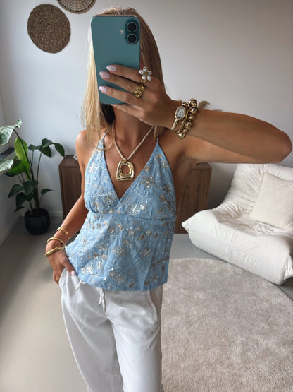 Blossom Halter Top - MOOS the Label