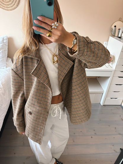 Everyday Checked Coat - MOOS the Label