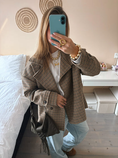 Everyday Checked Jacket - MOOS The Label