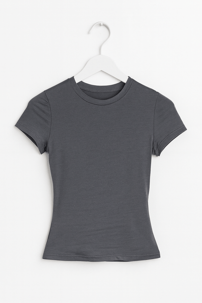 Everyday Stretch Top Black - MOOS The Label