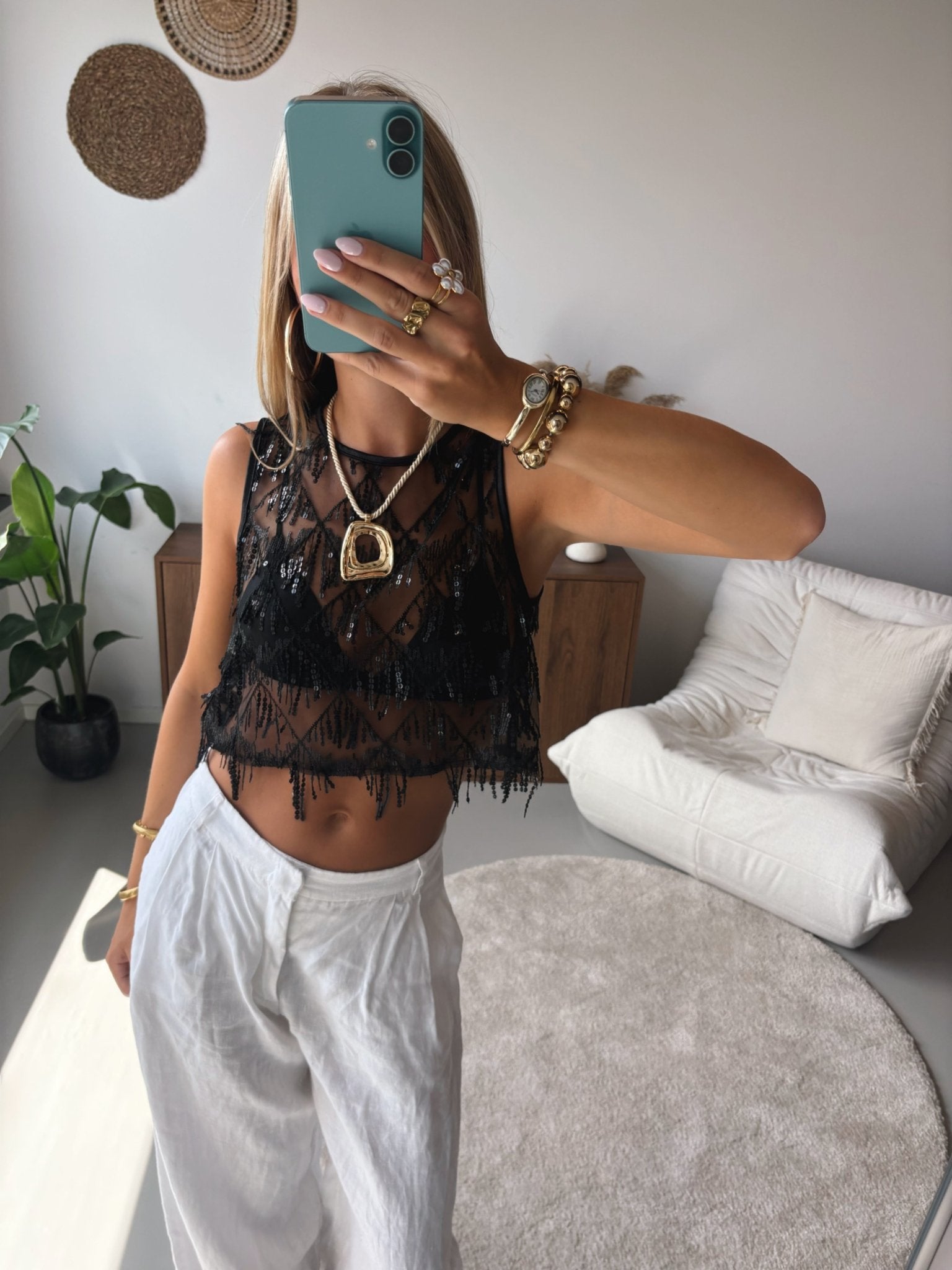 Glitter Fringe Top - MOOS the Label