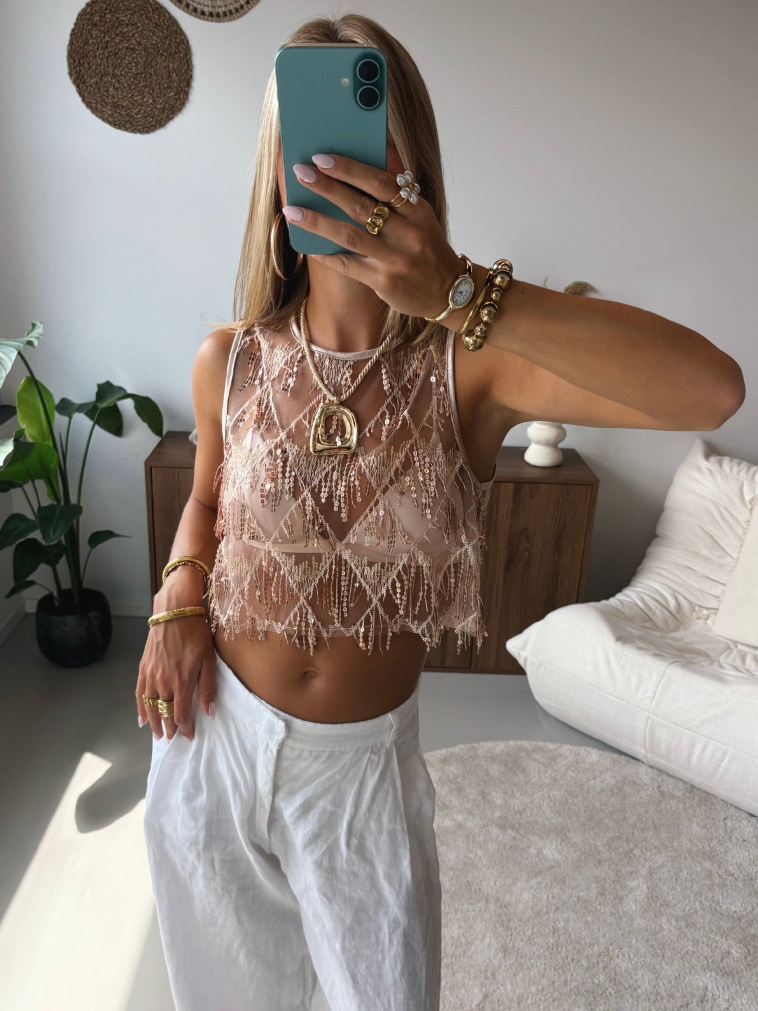 Glitter Fringe Top - MOOS the Label